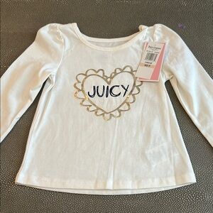 Juicy Couture Kids White Long Sleeve Top